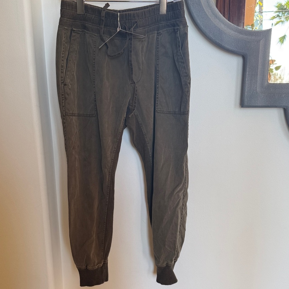 Brown Green Jogger Pants